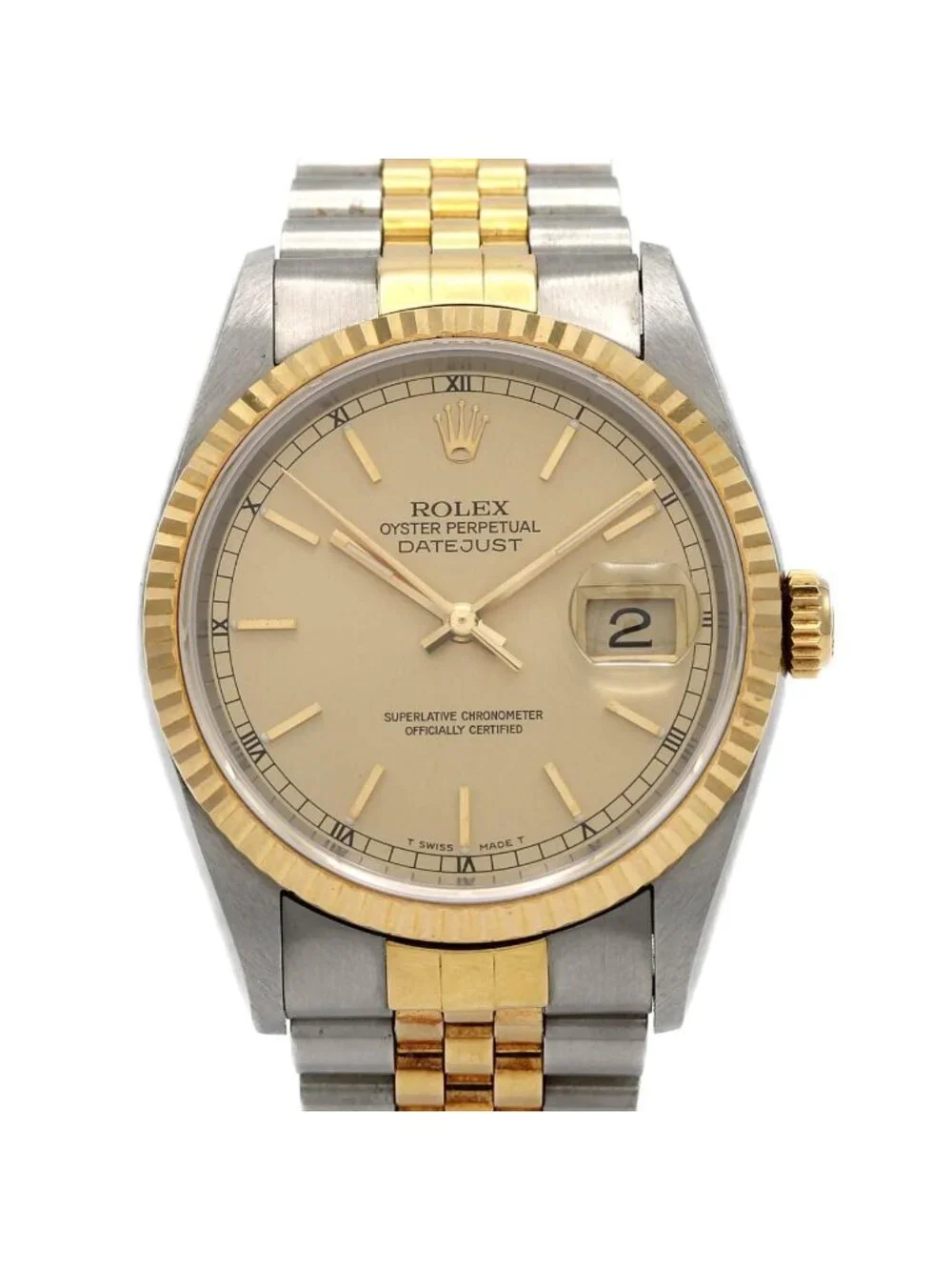 Rolex Datejust Stainless Steel Yellow Gold Automatic
